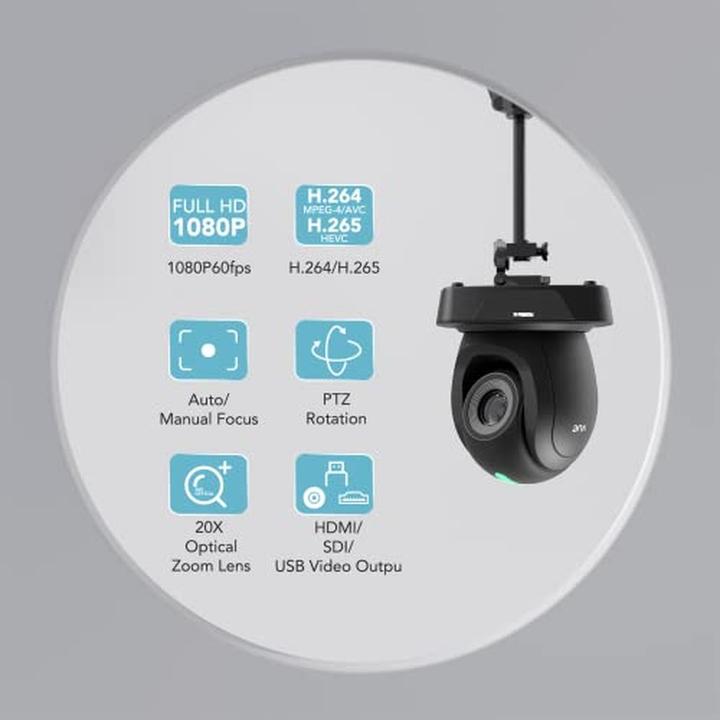 Image du produit RGBlink VUE Caméra PTZ 20x (1920 x 1080 Pixels)