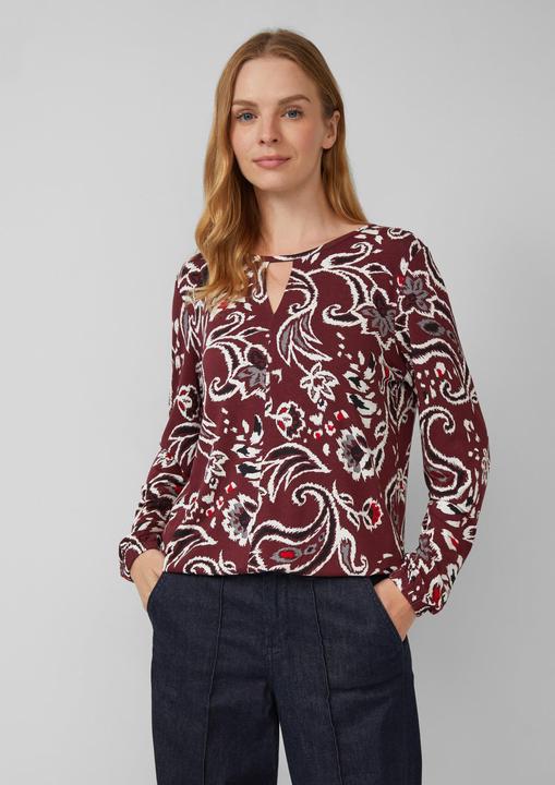 Immagine prodotto s.Oliver T-Shirt Gemusterte Bluse im Relaxed Fit (46)