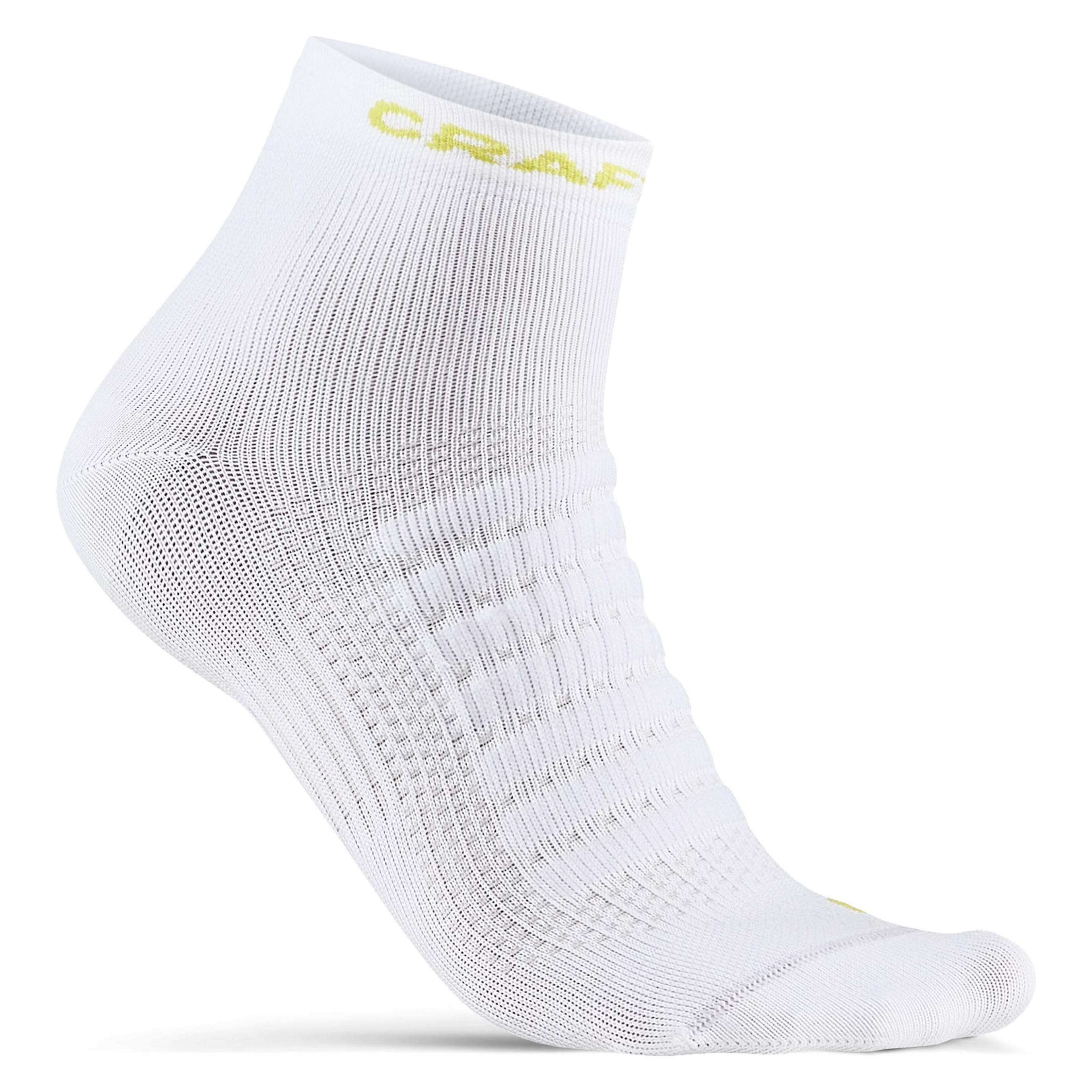 Craft, Damen, Sportsocken, Adv Dry Mid Socken (40, 41, 42), Weiss