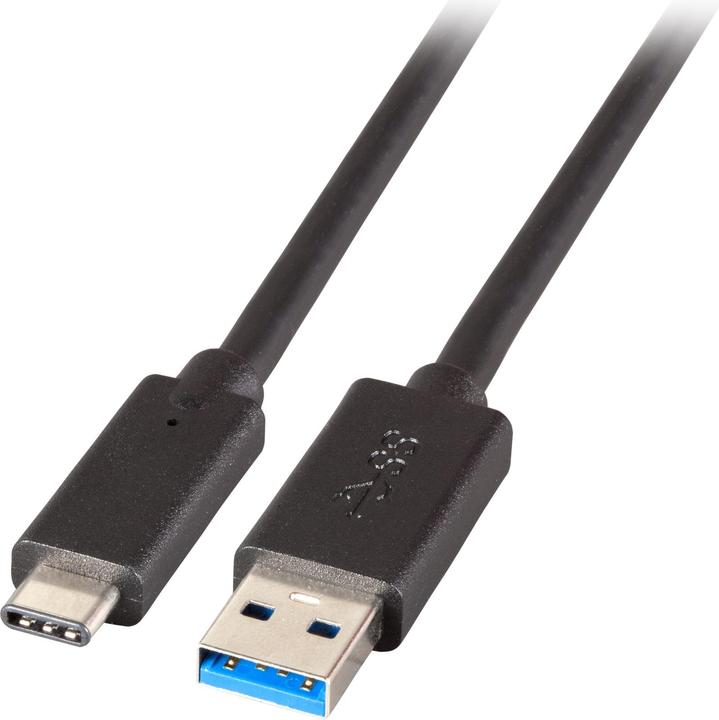 Produktbild EFB Elektronik USB3.2 Gen 1 Superspeed Kabel, Type A/M -C/M, 5A, 5Gbit, 0,5m USB 3.2 SuperSpeed Verbindungskabel Ty (0.50 m, USB 3.2 Gen 1)