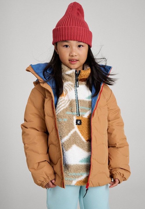 Produktbild Reima Kinder Daunenjacke Fossila Peanut Brown (140)
