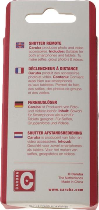 Produktbild Caruba Bluetooth Fernbedienung fÃ¼r IOS/Android Weiss (Bluetooth)