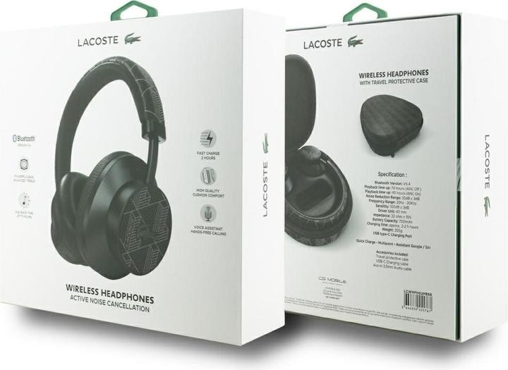 Actual product image Lacoste Headphones on-ear The Blend ANC Bluetooth black (Wireless)