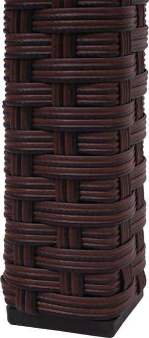Immagine prodotto Swisshandel24 Tavolo in Poly Rattan, Tavolo da giardino per balcone, 120x75cm - marrone (120 cm)