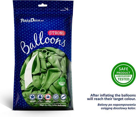 Produktbild Partydeco Strong Balloons 12cm, Metallic Bright Green (1 pkt / 100 pc.) (100x)
