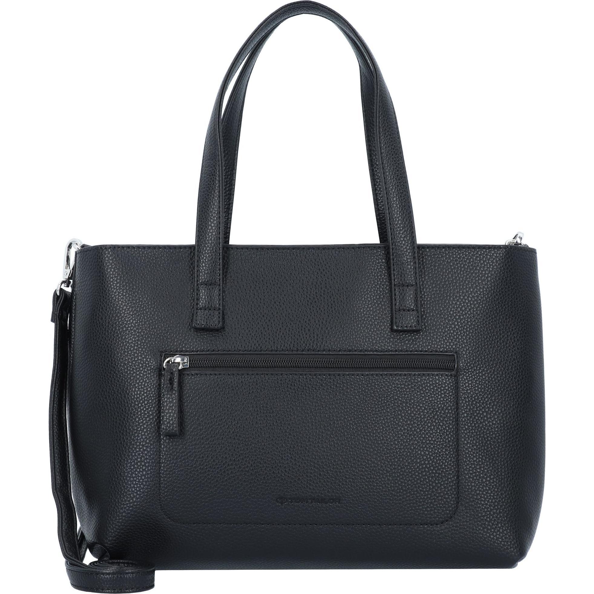 Tom Tailor, Handtasche, Elis Schultertasche 31 cm, Schwarz
