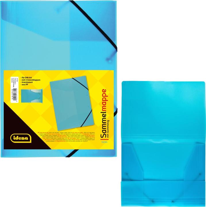 Image du produit Idena Chemise A4 PP avec élastique turquoise (A4, 1x)