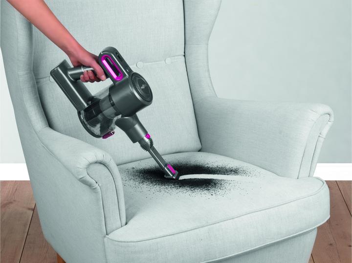 Actual product image Maxxmee Cordless vacuum cleaner cyclone 22.2 V, anthracite/pink