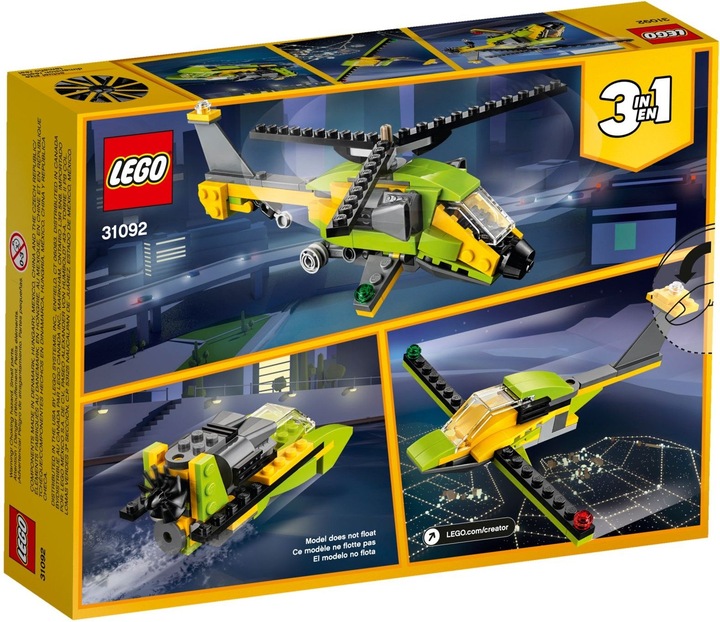Immagine prodotto LEGO Elicottero (31092, LEGO Creator 3-in-1)
