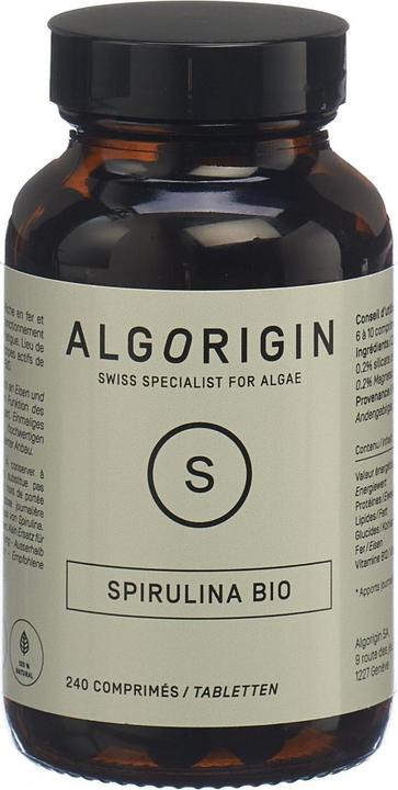 Image du produit Algorigin Spiruline bio cpr (240 pièce(s), Cachets, 264 g)