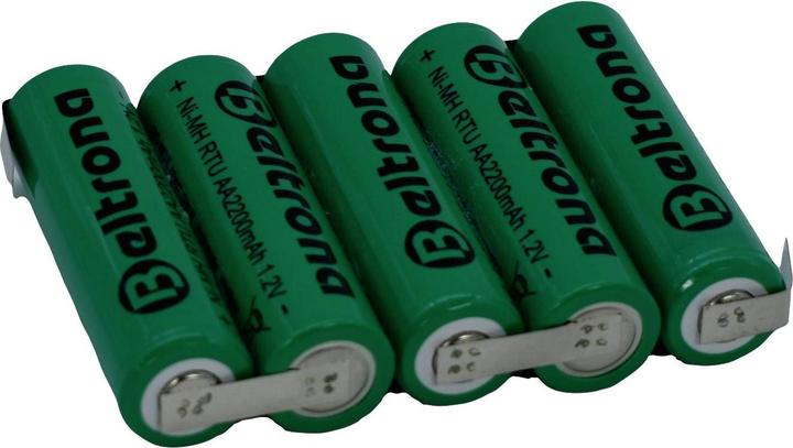 Image du produit Beltrona RTU5AAZ Pack de piles rechargeables 5x Mignon (AA) Z-soudure NiMH 6 V 2200 mAh (5 pcs, AA, 2200 mAh)