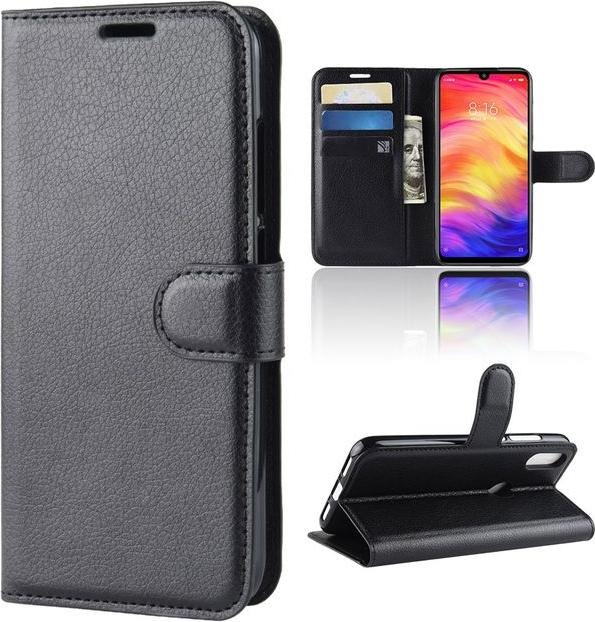 Actual product image MU Classic Litchi Leather Bookcover Series (Xiaomi Redmi Note 7)