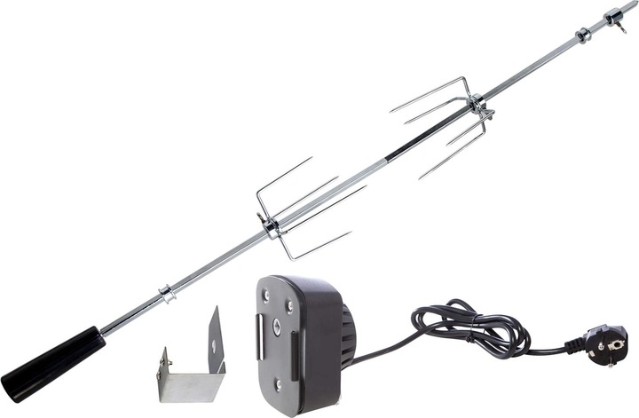 Allgrill Rotisserie Drehspiess-Set mit Motor 103 cm Länge
