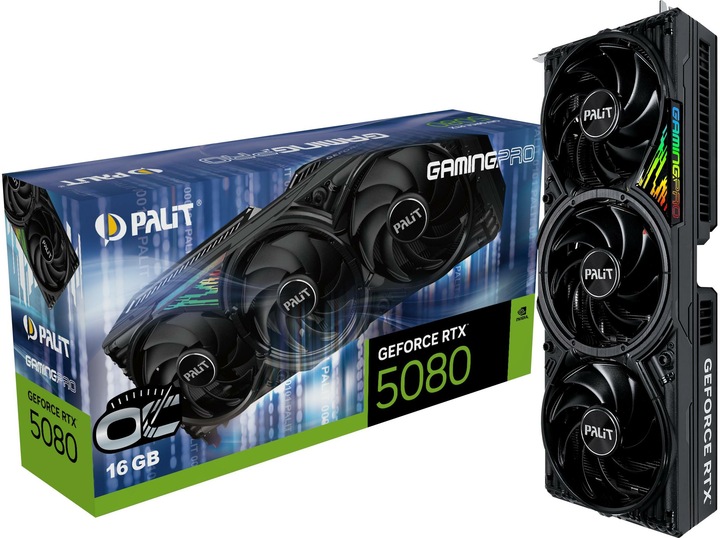 Actual product image Palit GeForce RTX 5080 GamingPro OC (16 GB)