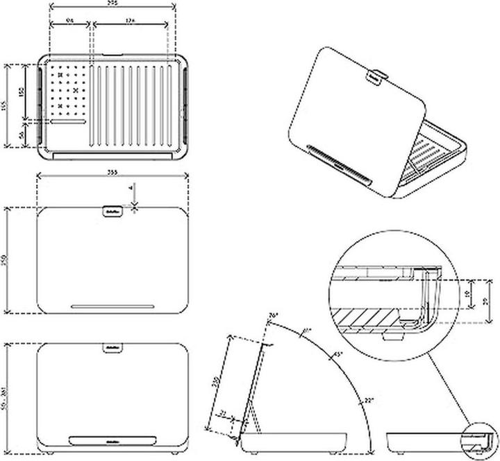 Produktbild Dataflex Addit Bento ergonomic toolbox 903
