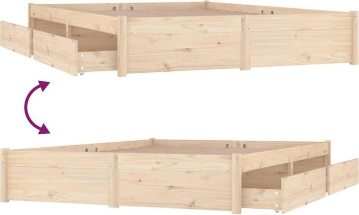 Actual product image vidaXL Bettrahmen (160 x 200 cm)