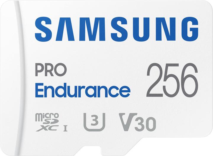 Image du produit Samsung PRO Endurance (256 Go, microSDXC, U3, UHS-I)