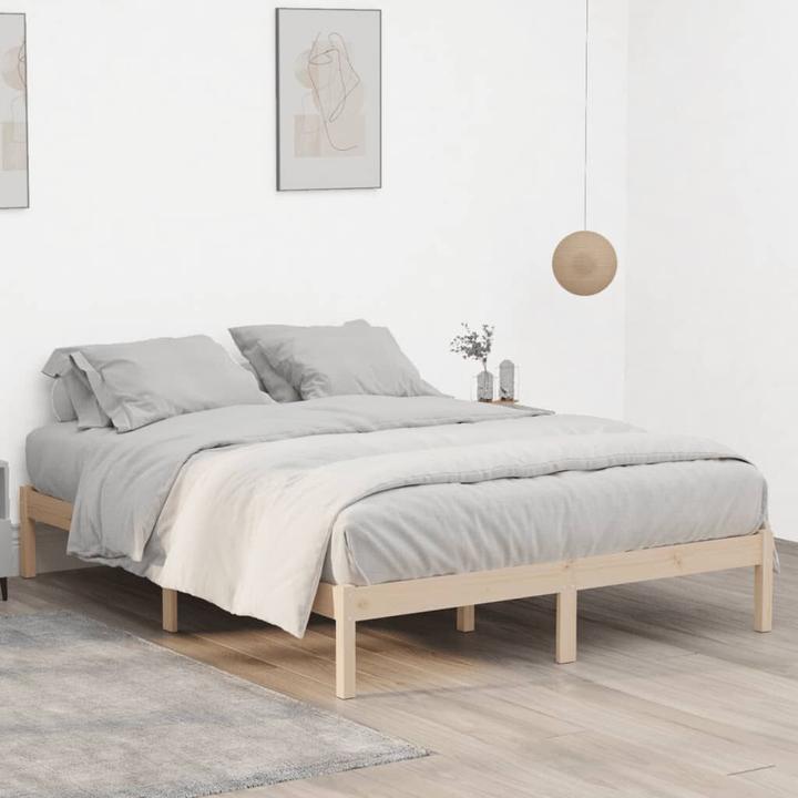 Image du produit VidaXL Bett ohne Matratze Kiefer (152x203)
