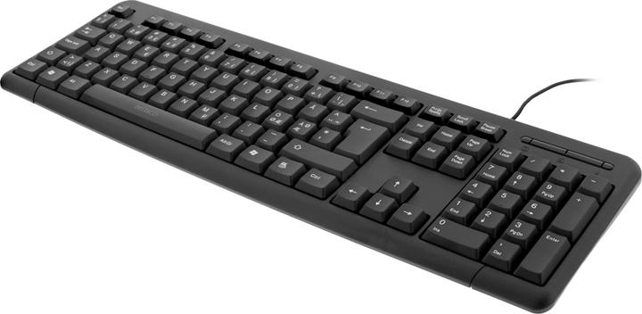 Produktbild Deltaco TB-53 - Standard - Verkabelt - USB - QWERTY - Schwarz (Eng. Int., Kabelgebunden)