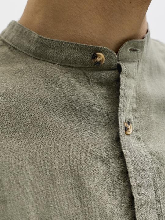 Actual product image Jack & Jones Jjesummer Linen Blend Band Shirt L/S Sn (XL)