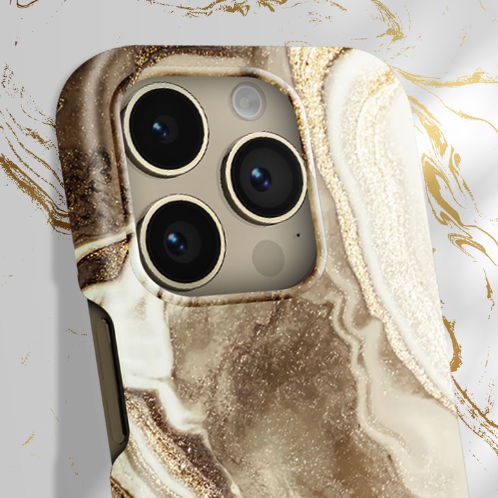 Produktbild iDeal Of Sweden Designer-Cover Golden Sand Marble (Apple iPhone 14 Pro Max)