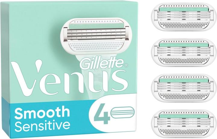 Actual product image Venus Optic Gillette Venus Deluxe Smooth Sensitive Shaver Refills for Women 5 Blades - Pack of 4 (4 x)