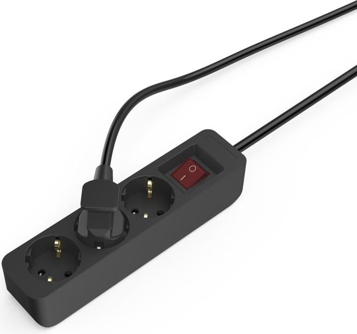 Produktbild Hama Steckdosenleiste, 3-fach,mit Schalter,1,4m (3x, CEE 7/4, 1.40 m)