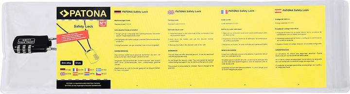 Actual product image Patona Schloss für E-Scooter mit Zahlencode 3-stellig 61cm