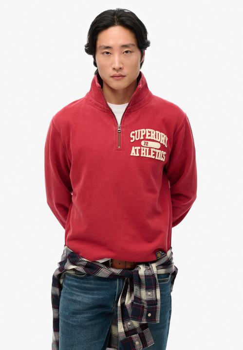 Immagine prodotto Superdry Vintage Athletic Sweatshirt mit halblangem Reissverschluss (S)