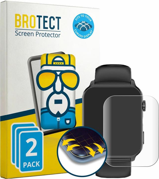 Produktbild BROTECT Fullscreen für Baolubao R30MAX 1.91" Schutzfolie Displayschutz Folie Klar Transparent