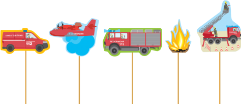 Produktbild DH-Konzept Muffin Deko Picker Feuerwehr