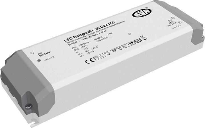 EVN-Lichttechnik LED power supply unit IP20 50-150W SLD24150 ** dimmable phase 24V/DC 210x67x34mm