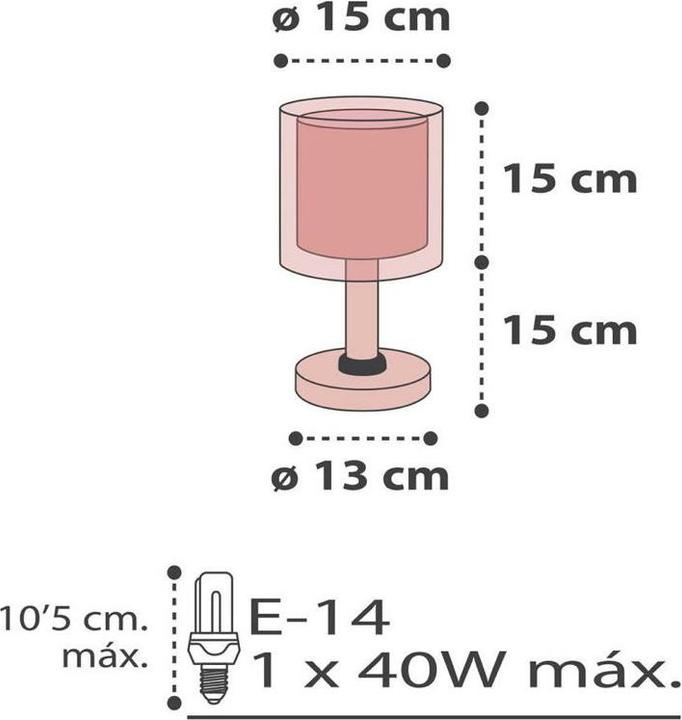 Image du produit Dalber Lampe de table Clouds Pink