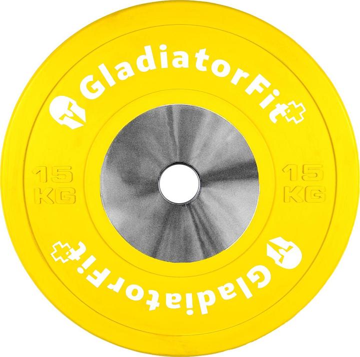 Actual product image Gladiatorfit Rubber disc "Competition (1 x 15 kg)