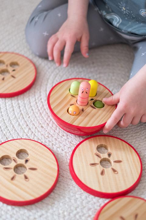 Actual product image small foot Educational game logisteck apple (German)