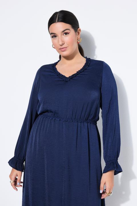 Produktbild Studio Untold Midikleid, A-Linie, Rüschen, Langarm (54, 56)