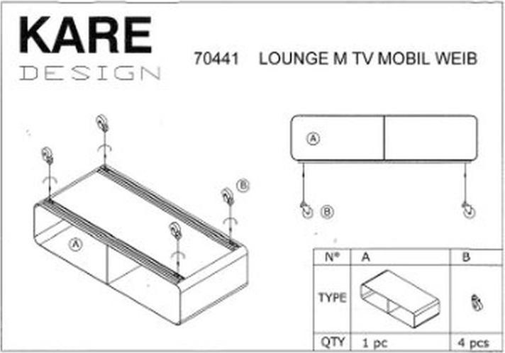 Immagine prodotto Kare Design Lounge (90 x 42 x 30 cm)