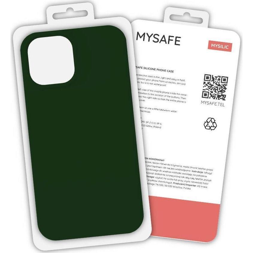 Mysafe SILIKON-HÜLLE IPHONE 13 PRO MAX DARK Žalias BOX (Apple iPhone 13 Pro Max), Smartphone Hülle, Grün