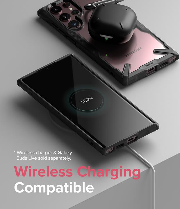 Image du produit Ringke Fusion X coque armée avec cadre Samsung Galaxy S22 Ultra noir (Samsung Galaxy S22 Ultra)