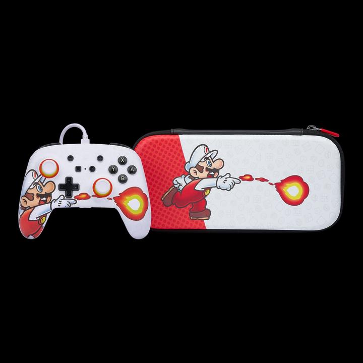 Produktbild PowerA Schlankes Etui für Nintendo Switch oder Lite (OLED-Modell, Mario Fireball, offiziell lizenziert) (Switch)