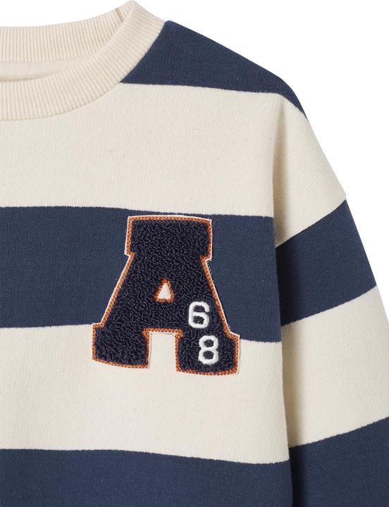 Produktbild Vertbaudet Jungen Sweatshirt mit Frottee-Patch Oeko-Tex (158, 164)