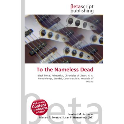 To the Nameless Dead, Fachbücher