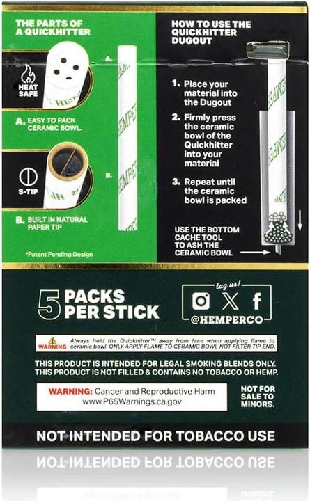 Produktbild Hemper Quick Hitters Dugout Pack Natural