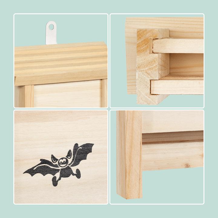 Produktbild Relaxdays 4x Fledermauskasten