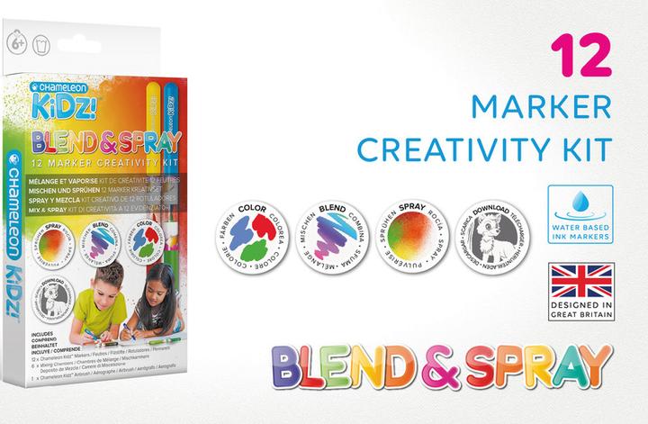 Produktbild Chameleon Airbrush Blend & Spray Set 12 Marker (Mehrfarbig, 12 x)