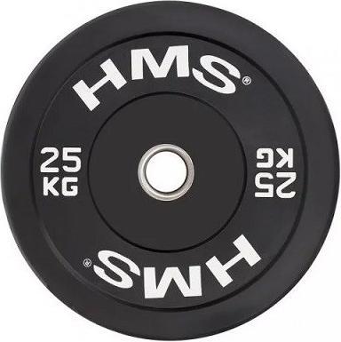 Actual product image HMS Bbr25 Black Olympic Bumper 25 kg (1 x 25 kg)