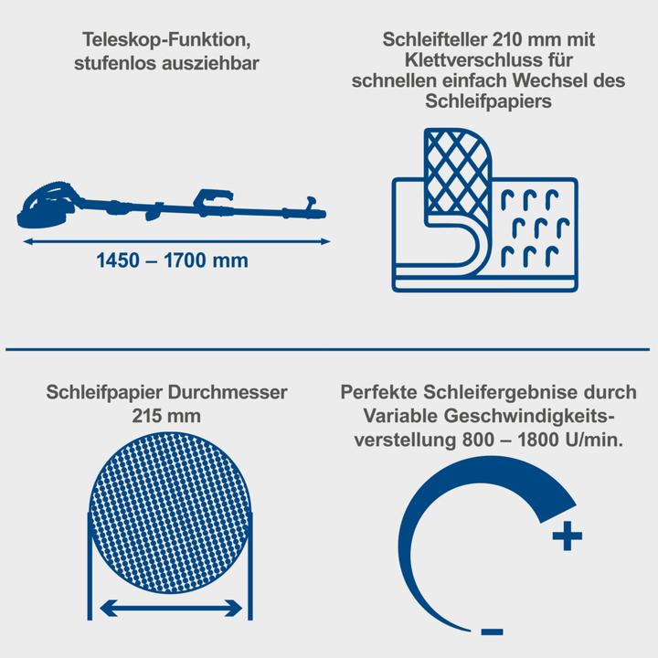 Productafbeelding Scheppach DS920X (Muur & Plafond Slijpmachine, 735.50 W)