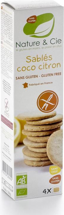 Immagine prodotto Nature et Cie Guetzli Organic Coconut Lemon Sablés senza glutine 125 g (1 pz., 125 g)