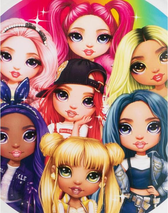 Actual product image Rainbow Dolls crockery set polypropylene