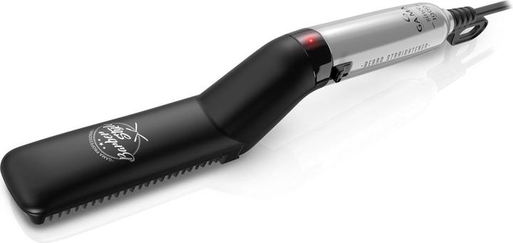 Actual product image GAMA Barber Style b?rdas taisnot??js, melna/sudraba